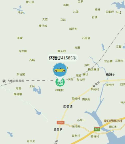 jQuery百度地图api饿了么送餐位置地图特效代码下载