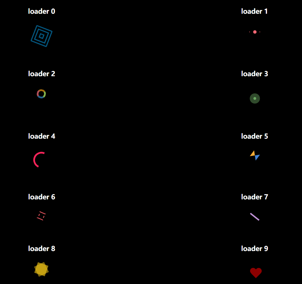 纯CSS loader特效代码下载