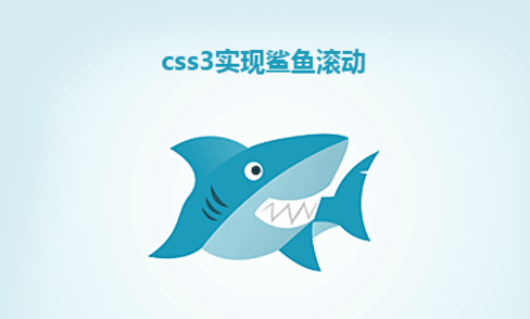 css3 鲨鱼游动特效代码下载