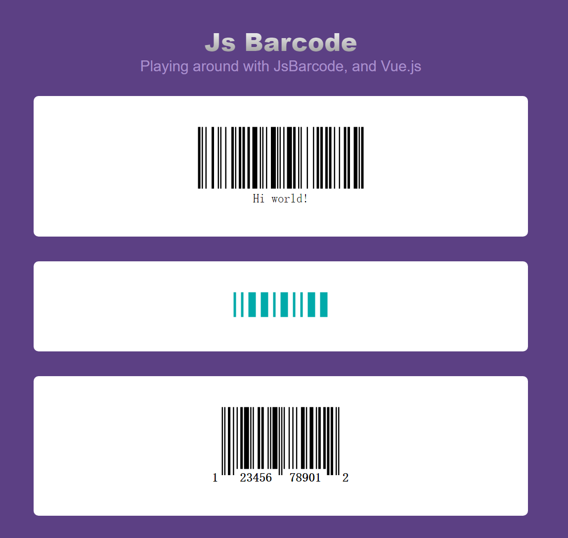 css vue条形码特效代码下载